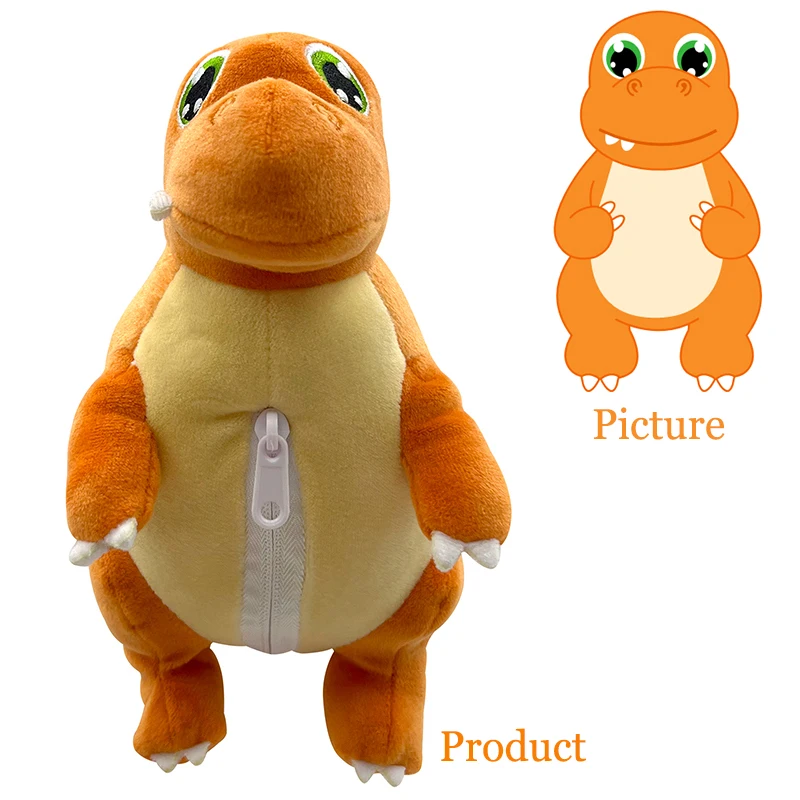 High Quality New Soft Reversible Dinosaur Plush Toys ODM Dinosaur Stuffed Toys Custom Animal Dinosaur Reverse with Egg Shape
