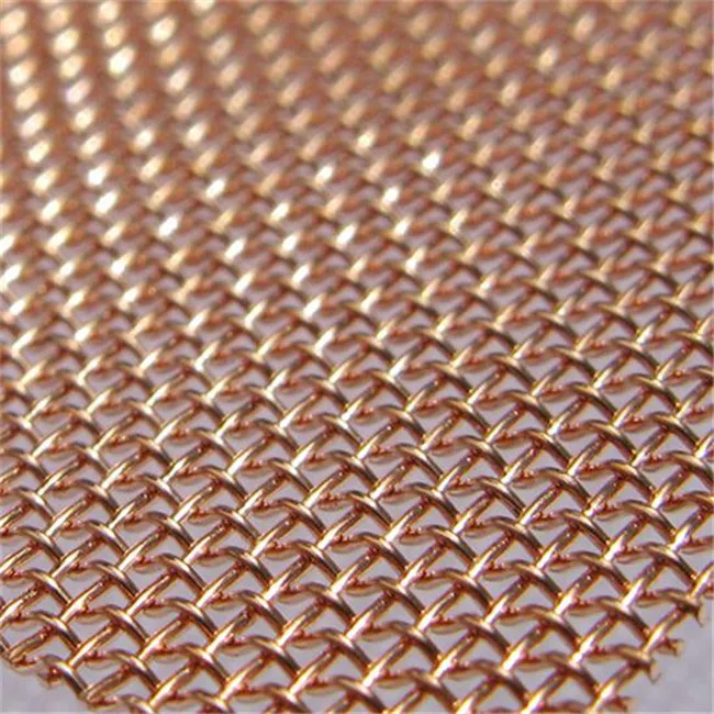 Factory Wholesale brass Wire Mesh 100/200 Shielding Decor Brass Copper