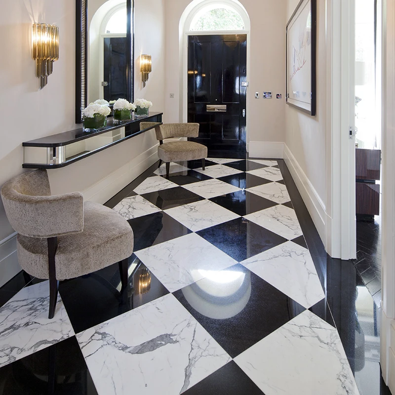 Goodone Wholesale High End Square 60x60 Big Super Black Polished Porcelain Tile