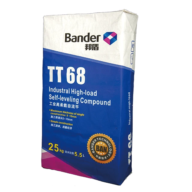 Bander Factory Whole Sale 35m Pa Strength Factory price TT68  25kg Self Leveling Cement For Industrial High-loading