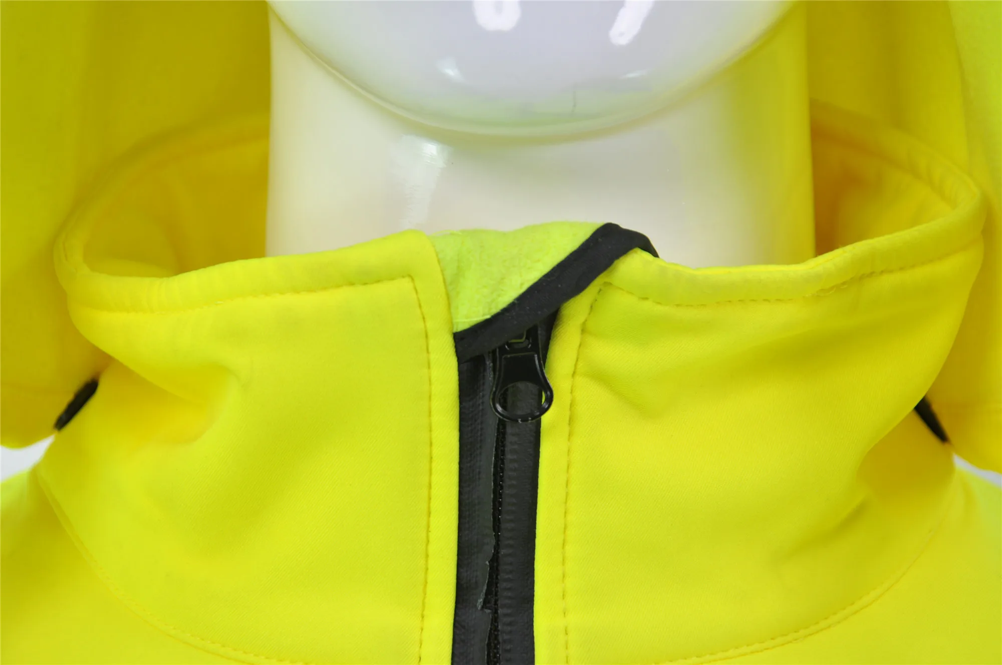 High Visibility Reflective Safety Softshell Hoodie Sweatshirt for Men Traffic Warmer Security Workwear Uniform