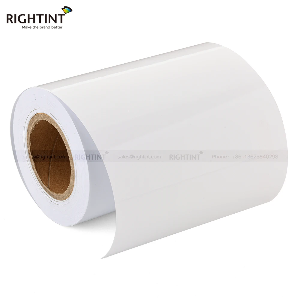 50% OFF 2021 Popular Printable Vinyl Sticker Roll Glossy Paper Inkjet Coated Self Adhesive Paper Roll