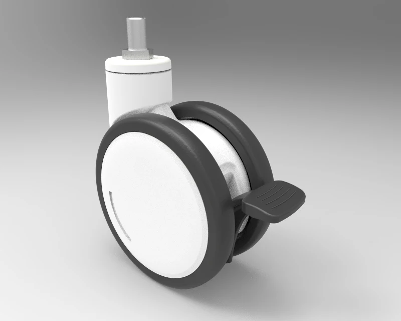 Больничная кровать, сверхмощный поворотный ролик