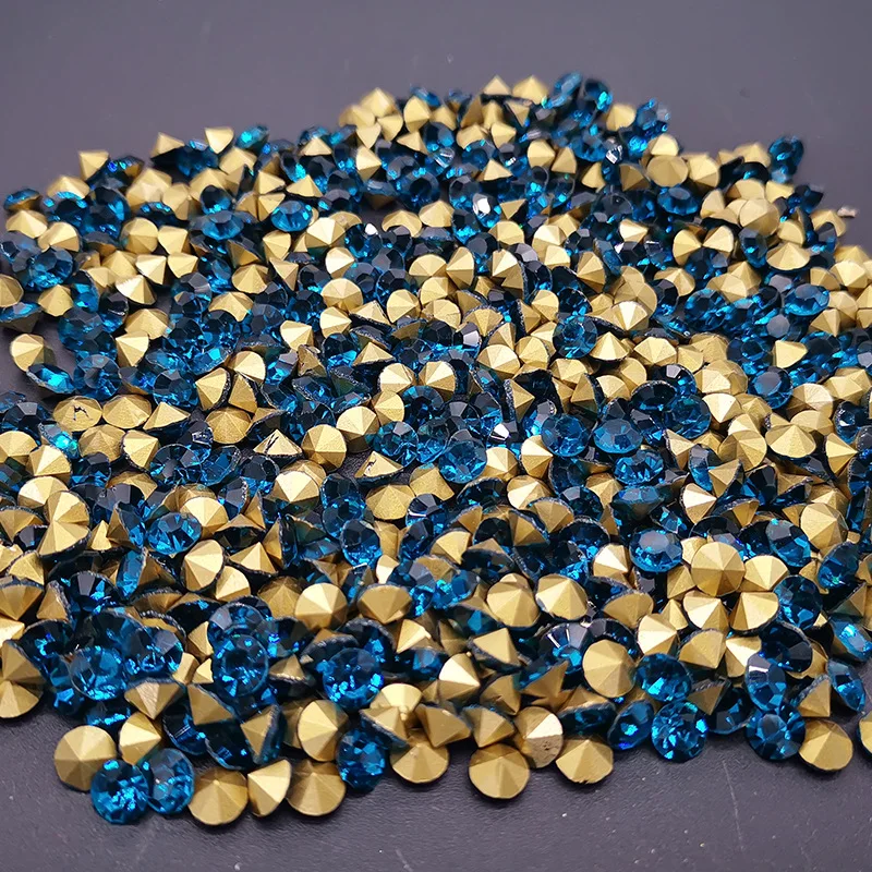 Factory Wholesale Crystal Rhinestones Chaton Glass Stones ss4-ss38 Crystal Point Back Rhinestones