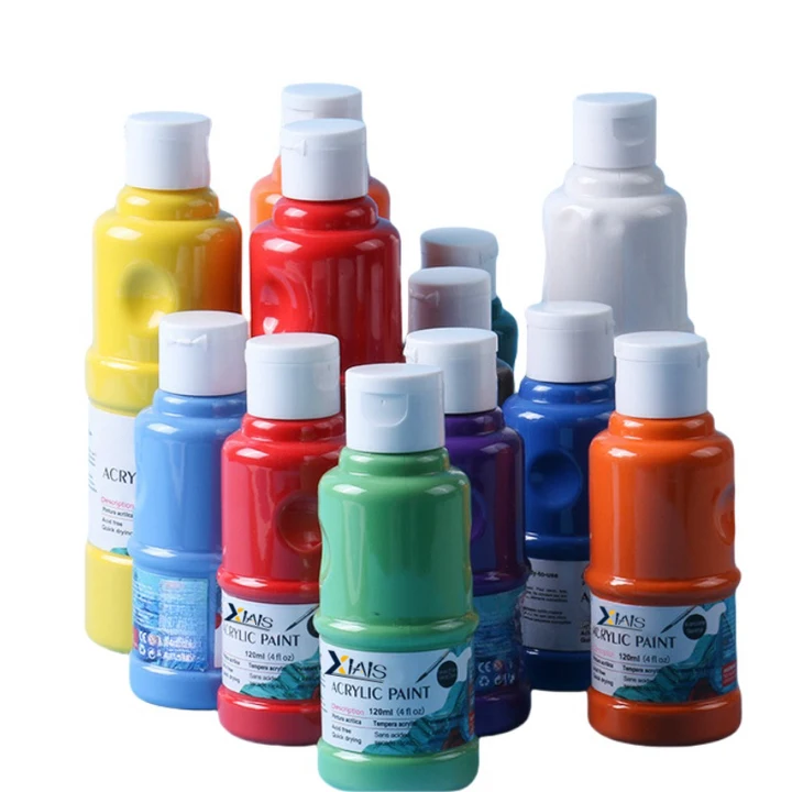 Acrylic Paint Non-Toxic Artist Acrylic Paint Set Includes 12 Colors and 250/500mL Capacity Pigment For Artist Art Painting
