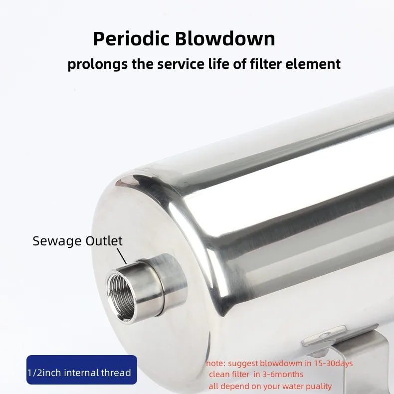 Whole House 304 Stainless Steel Water Purifier Machine Washable Pvdf Membrane Uf Water Filters Filtro De Agua