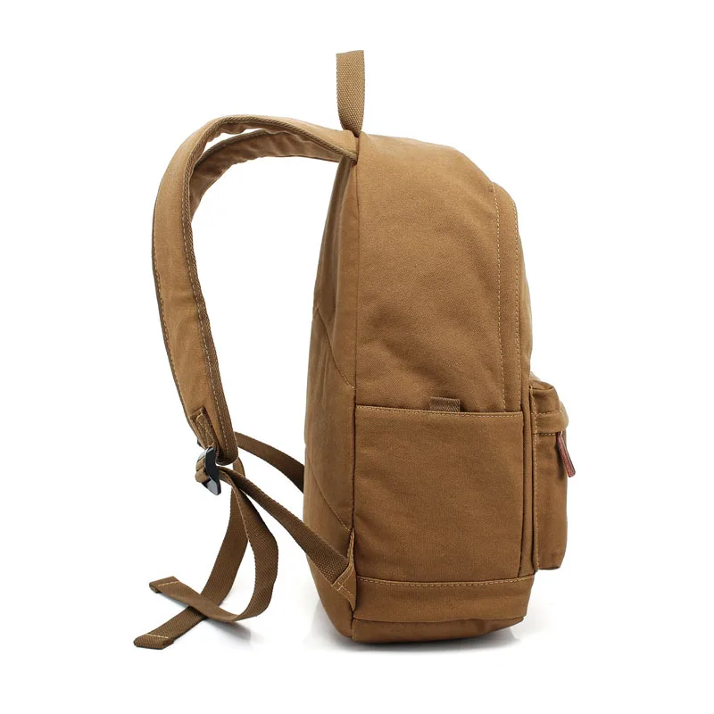 Durable Travel backpacks Casual Style Lightweight Canvas Laptop Bag Rucksack for Men&Women