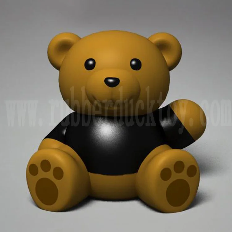 promotional rubber bear toy, rubber animal teddy bear bath toy, rubber bear toy