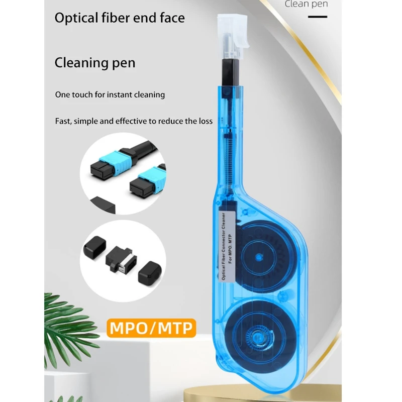 Ftth One Click Cleaner Pen cleaning tool MPO MTP Fiber optic connector cleaner fibra optica MPO cleaner