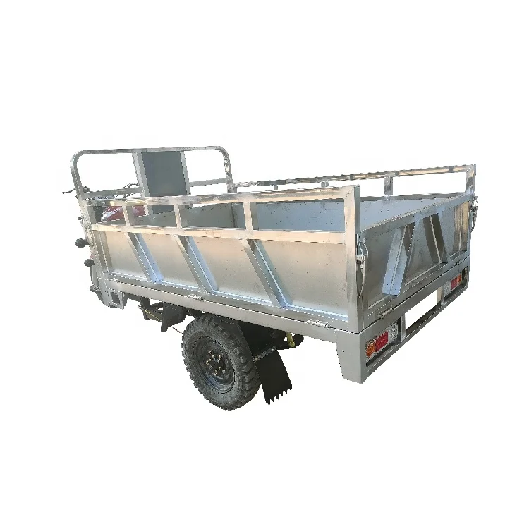 150cc Stainless Steel Cargo Box Gasoline Cargo Tricycle Adult With Cabin Tricycle Moto 150 For Sale