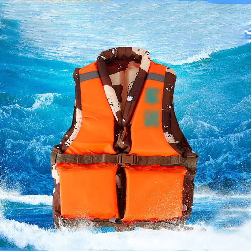 Flood Protection And Rescue High Drifting Buoyancy Wholesale Fishing Marine Life Vest Adults Watersports Foam Life Jacket