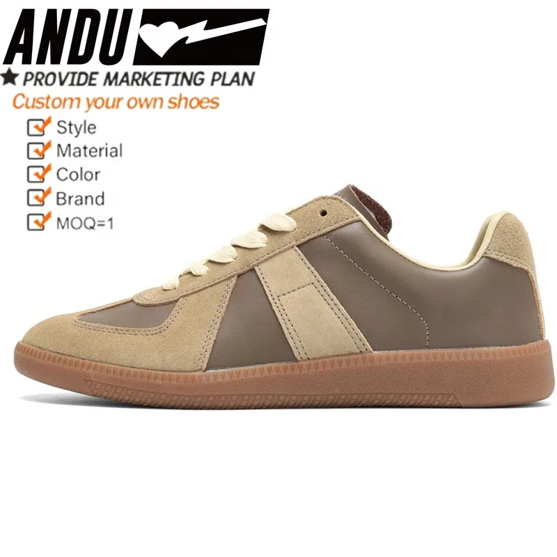 OEM Custom Shoe Brand Design Brown Shoes Manufacturers With My Own Logo Low MOQ Sneakers For Men
