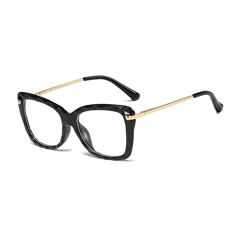 Cat eyes crystal tr90 eyeglasses Anti blue light glasses Eyewear spring hinge computer game optical glasses