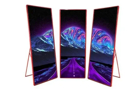 Yake LED screen digital hd Poster Stand LED Screen P2 P2.5 Indoor LED Poster/P1.86 pantalla de poster led display for events