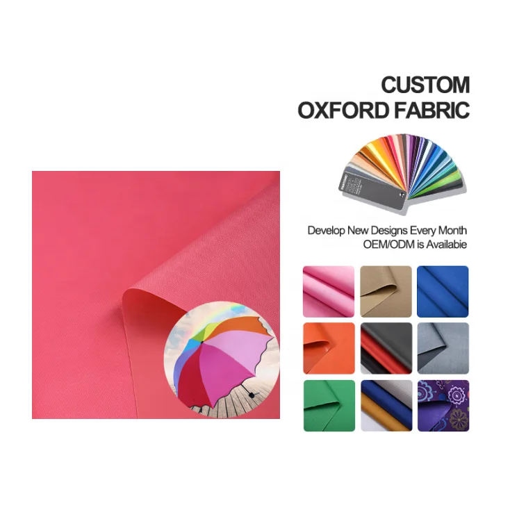 100% polyester 190t silver coated taffeta fabric for umbrella