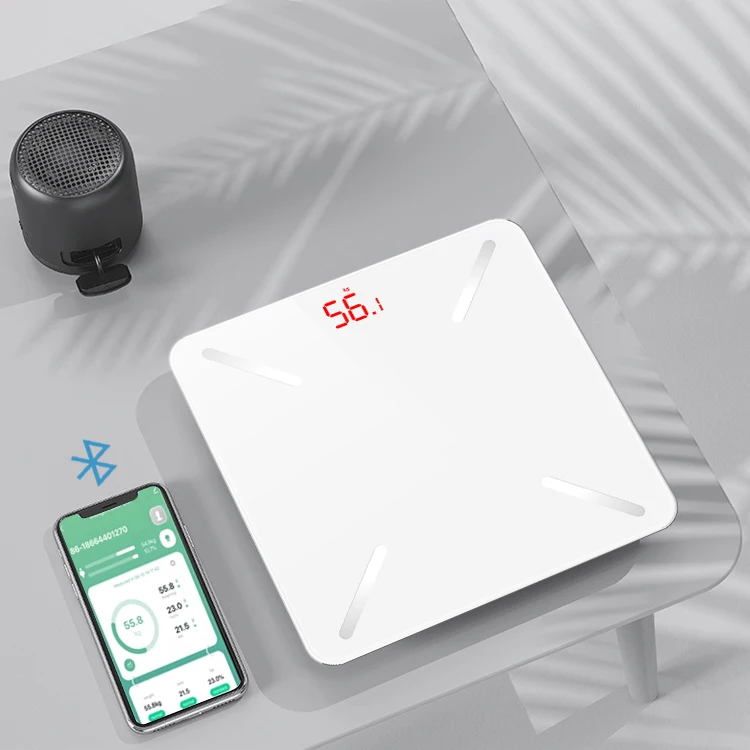 Hot salg smart badevarelse digital vagt skala tuya bluetooth wifi kropsfedt skala