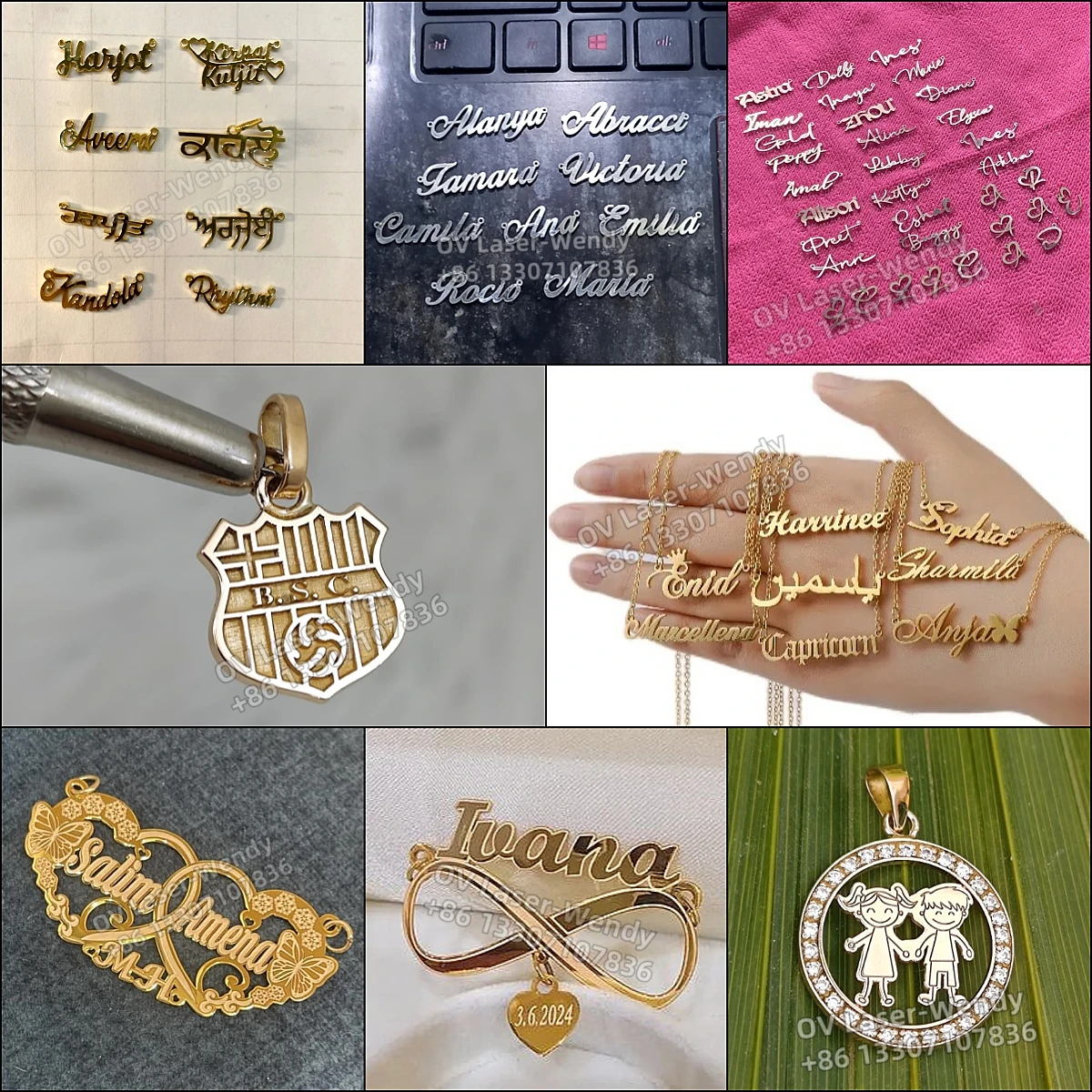 1MM 2MM Gold Silver sheet laser cutting machine 30w 50w 60w 100w fiber laser engraving machine for jewelry ring bangle  necklace