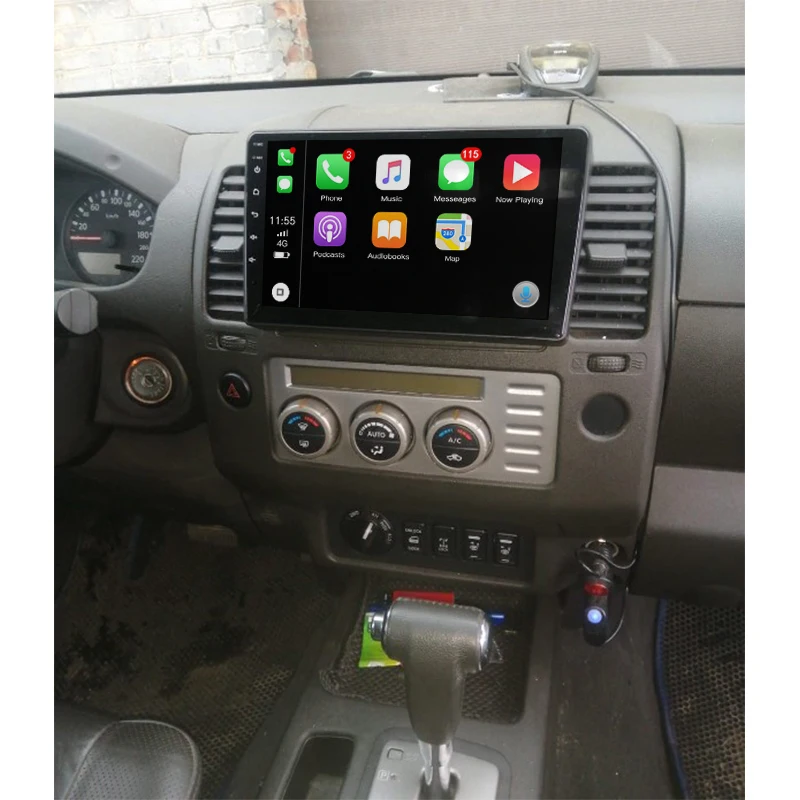 Автомагнитола на Android для Nissan Navara 3 D40 2004 - 2012 мультимедийный плеер GPS Carplay 4G DSP