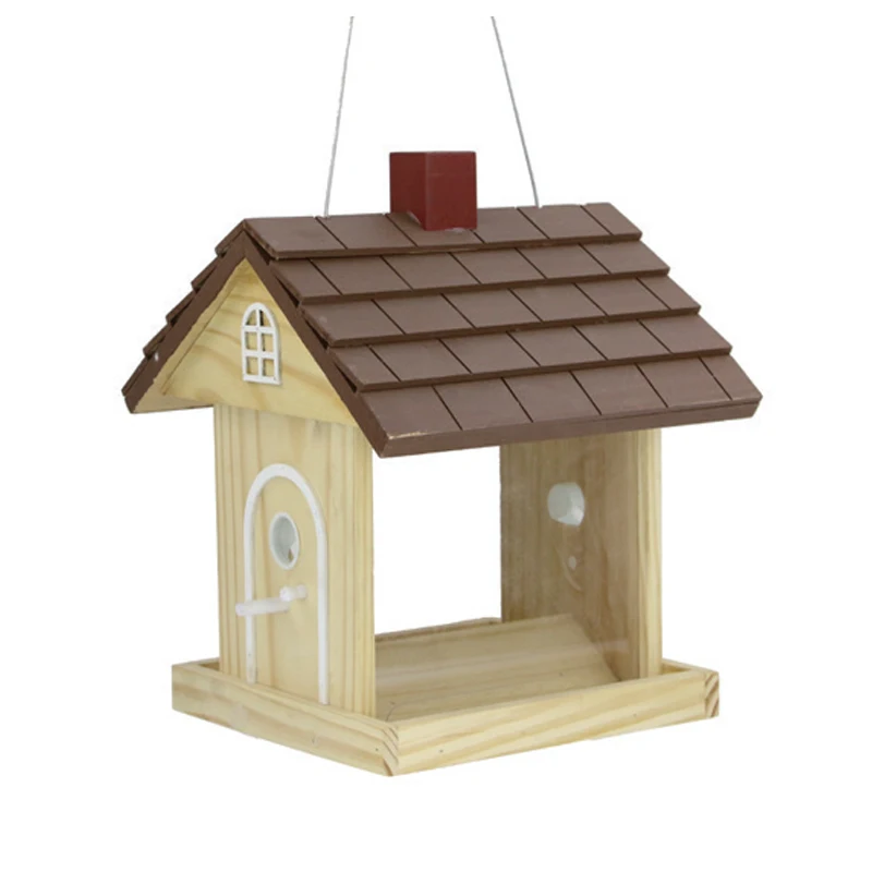 China Factory Wholesale Portable Newest Style Window Wooden Wild Bird Feeders With Cheap Price