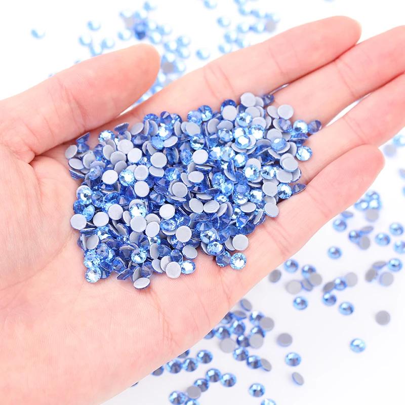 SS6 SS8 SS30 4A+ Normal Faceted Crystal Round With Hot Fix Austria Back Hotfix Rhinestone In Bulk For Garment Accessories DIY