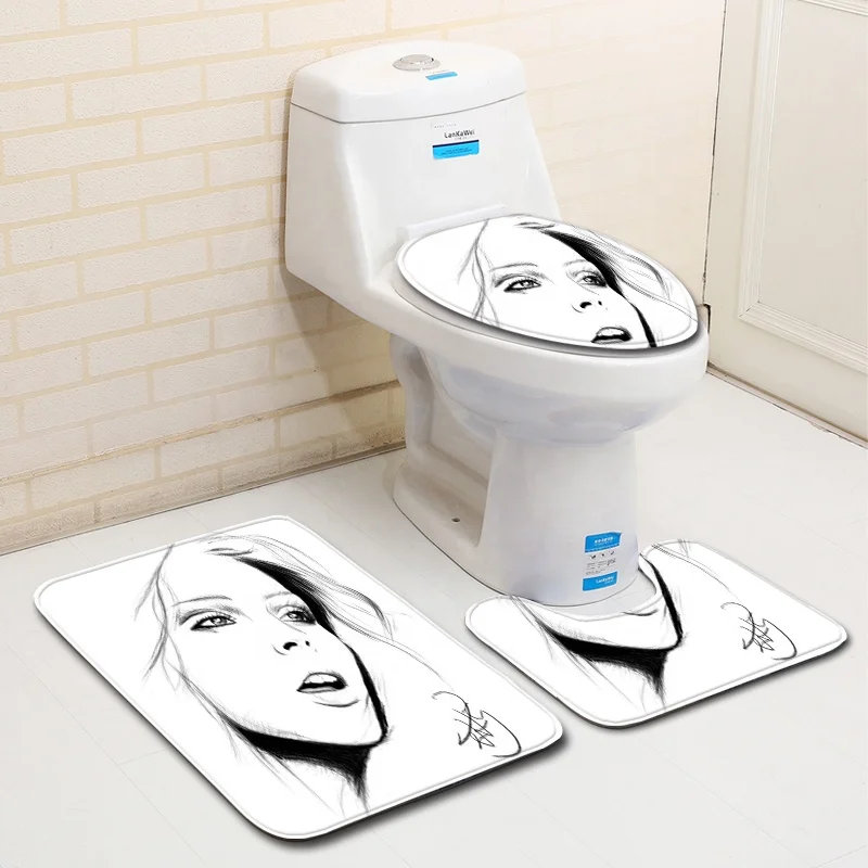 Bathroom Warmer Washable Cloth Toilet Seat Cover Pads Warm Toilet Seat Cushion Plush Toilet Seat Cover