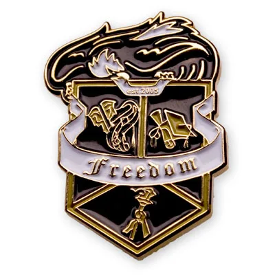 wholesale manufacture captain shield enamel badge lapel pin,gold guard pin badge,metal police brooch pin