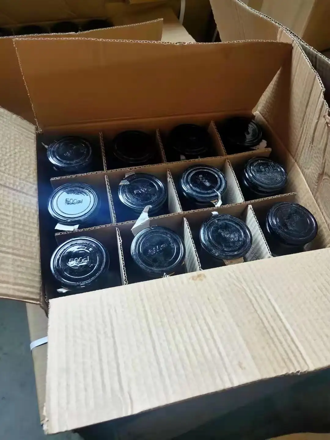 60ml 125ml 250ml 1000ml decorative amber apothecary glass jar with mouth