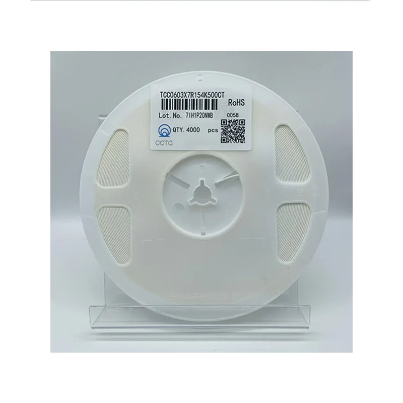 Керамические конденсаторы Cultilayer CCTC TCC0603X7R154K500CT SMT 0603/1608 X7R 150nF 50V прецизионный конденсатор для поверхностного монтажа