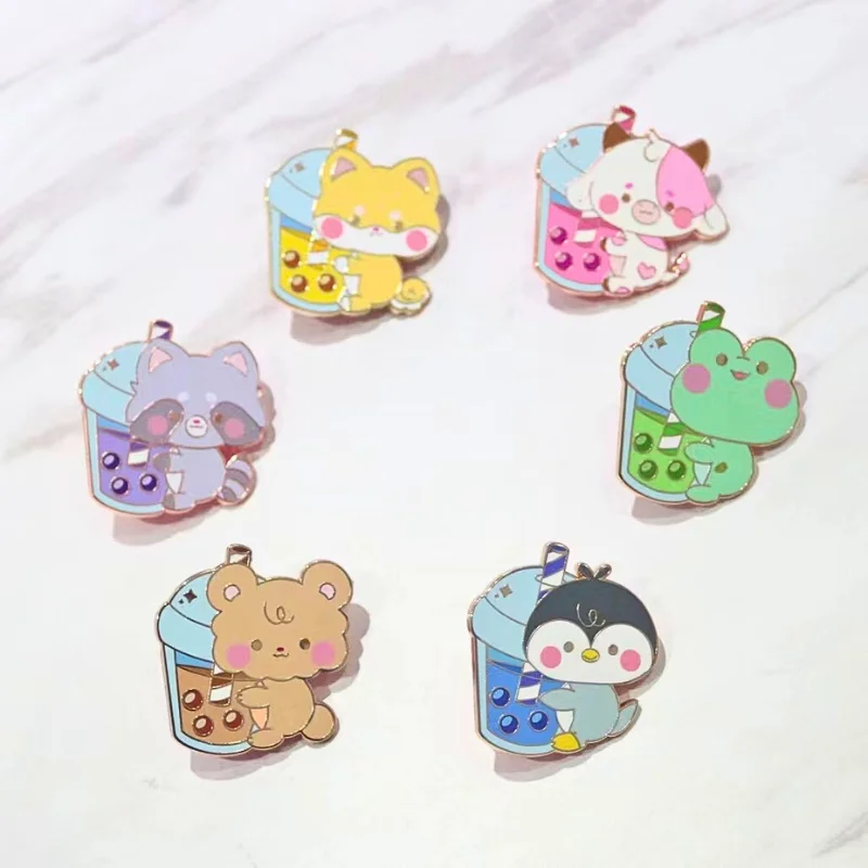No Minimum 3D Metal Badge Manufacturer Cartoon Cute Anime Metal Soft Hard Custom Enamel Pin Lapel Brooch Pin Custom