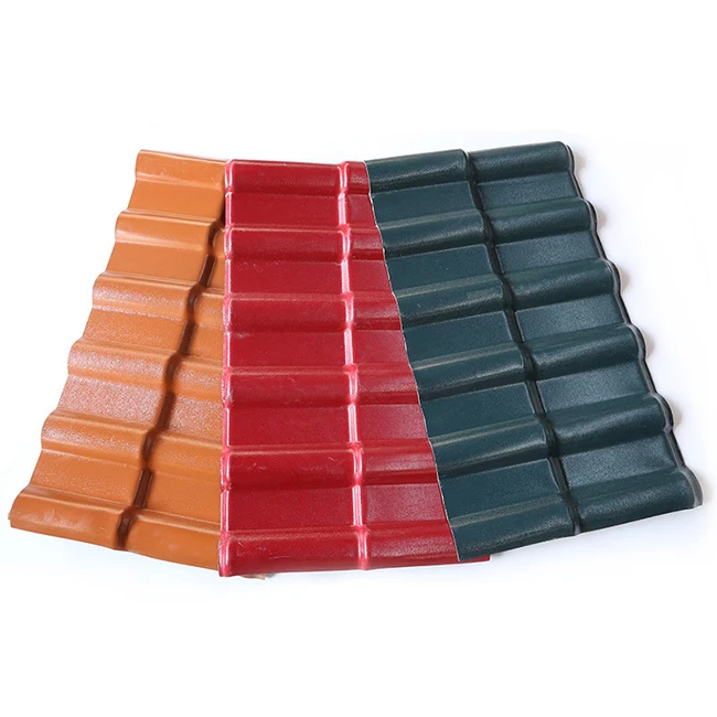 Pvc plastic synthetic resin spanish clay roof tiles / ASA+PVC roof sheet