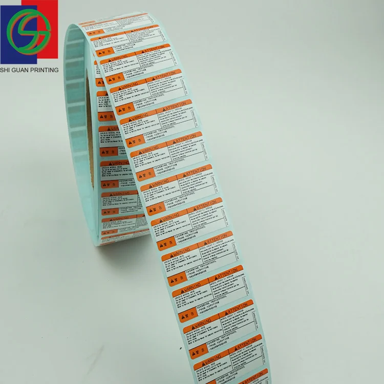 Self-Adhesive Warning Stickers Sheet Safety Decals for Shipping Packaging Custom Waterproof Caution Labels