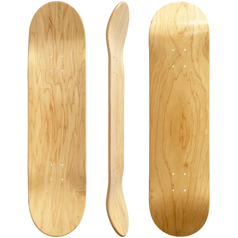 High Performance 7 Ply Canadian Maple Skateboard Deck  31x8 Inch Concave for Street Park&Freestyle Blank Canadian Maple deck