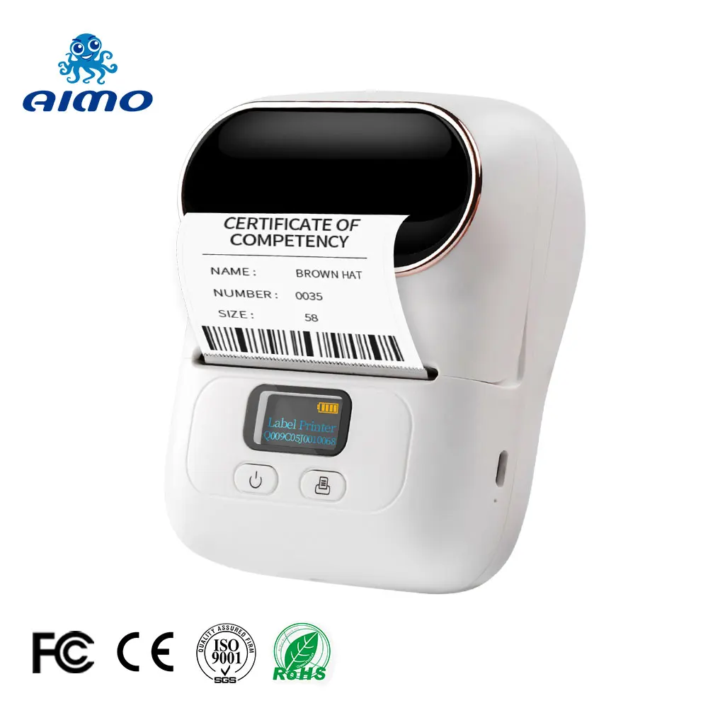 Mini 58 mm receipt printer Address Label Receipt receipt price tag label printer for supermarket