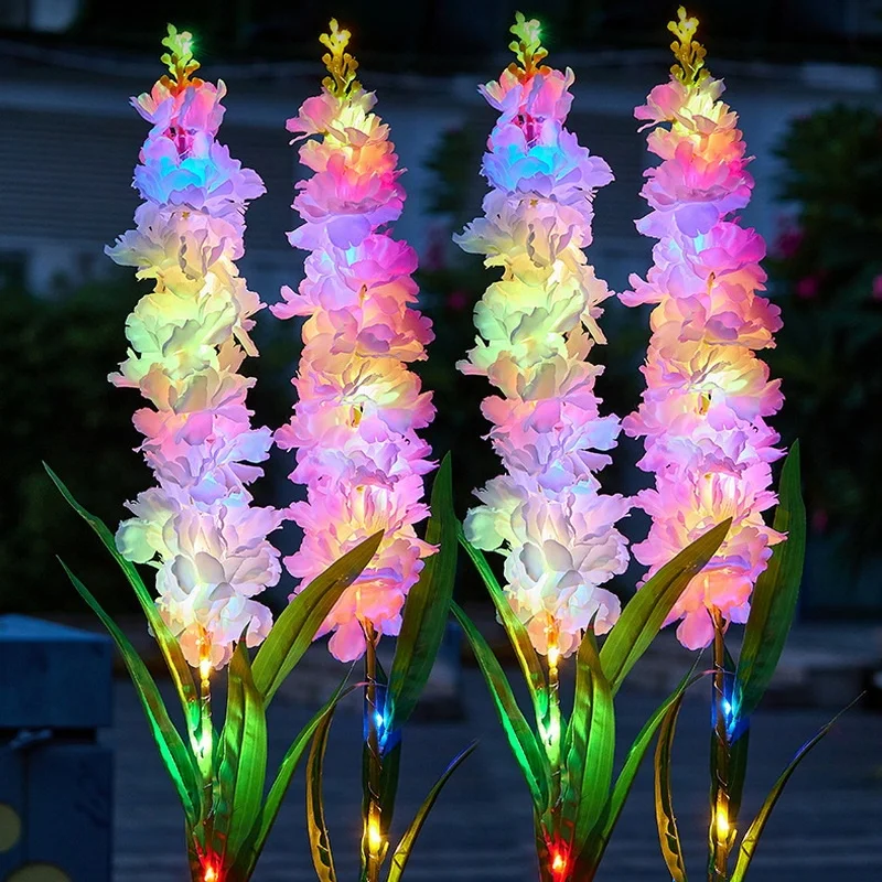 Sales Good Price Outdoor Solar Powered Garden Lamp Luminous Flowers Powered By Solar Energy Solar Decorative Garden Lights