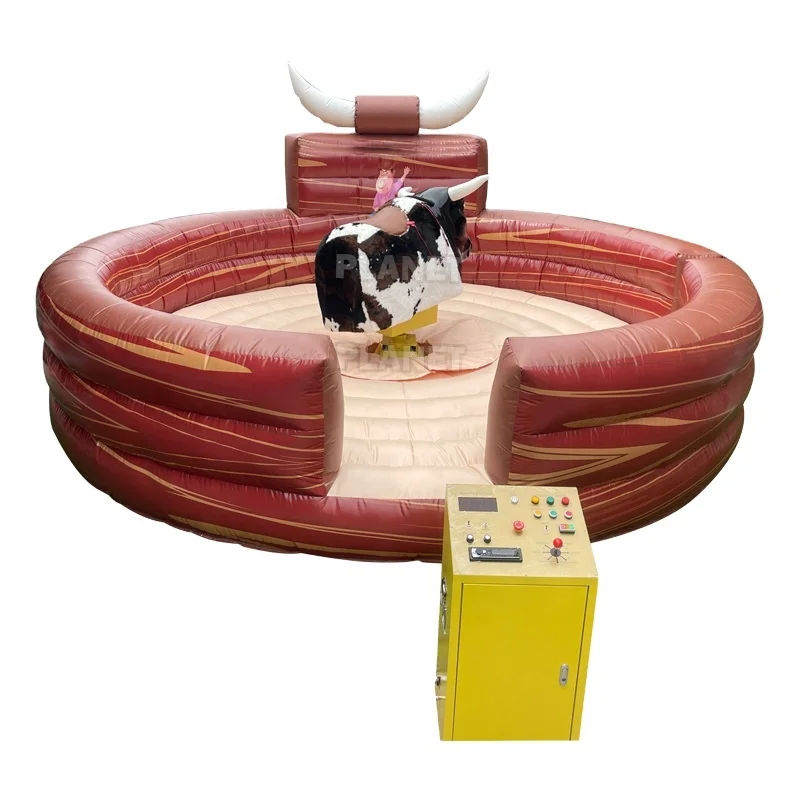 Outdoor Commercial Adults Sports Game Inflatable Mechanical Bull Riding Inflatable Crazy Bull Games For Rental