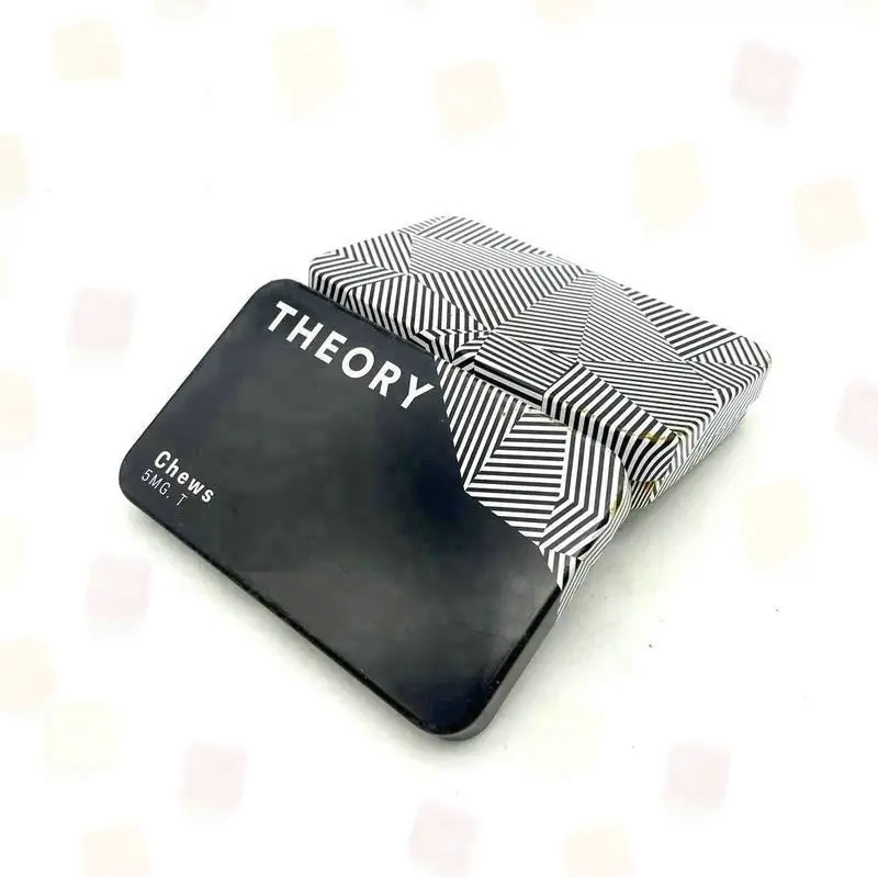 YEM Stock Hinged Rectangular Child Proof Tin Can Recyclable Metal Box and Insert for Cigarette Joints Blunt Packaging