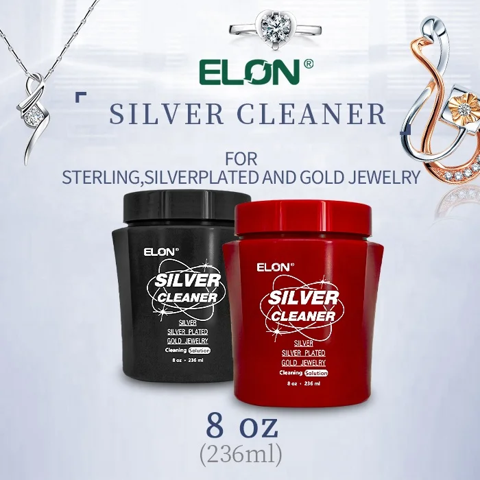 OEM 236ml Silver Cleaner Kit Gold Jewelry Cleaning Liquid Jewellery Cleaners As Silver Jewelry Cleaner