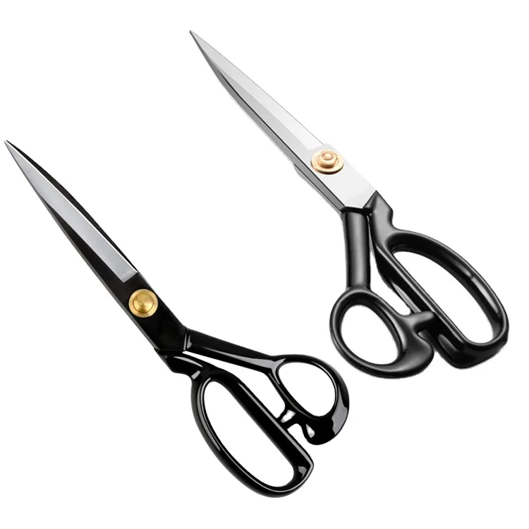 Professional Cloth cutting scissors,Silver Black sewing scissor