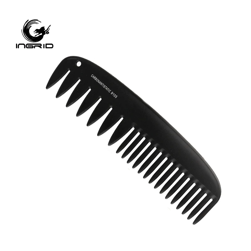 Private Label Professional Barber High Heat Resistance Carbon Comb Anti Static Carbon Fiber Comb
