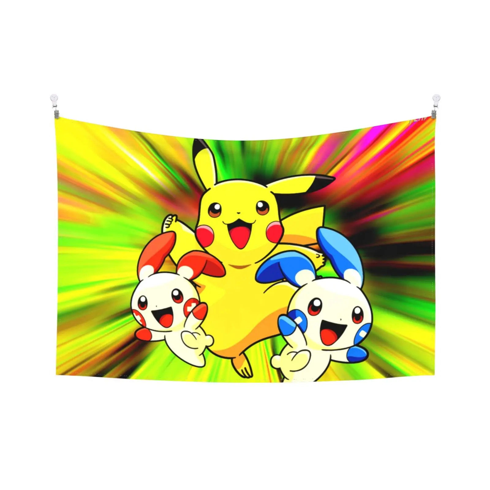 3D Printing anime pikachu tapestry Wall Decoration Bedroom Wall Hanging Tapestry 2021 Hot pikachu Luxury anime tapestry