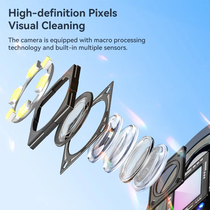 Wholesale Multipurpose IPX7 With HD Camera 4LED Spotlights 30fps ultrasonic tooth cleaner For Oral Hygiene Teeth Whitening