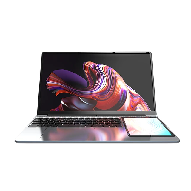 Intel Core N100 15 Inch + 7 inch TF Card Intel Celeron Touch pad 5400mAh Dual Screen Touch Office Business Laptop