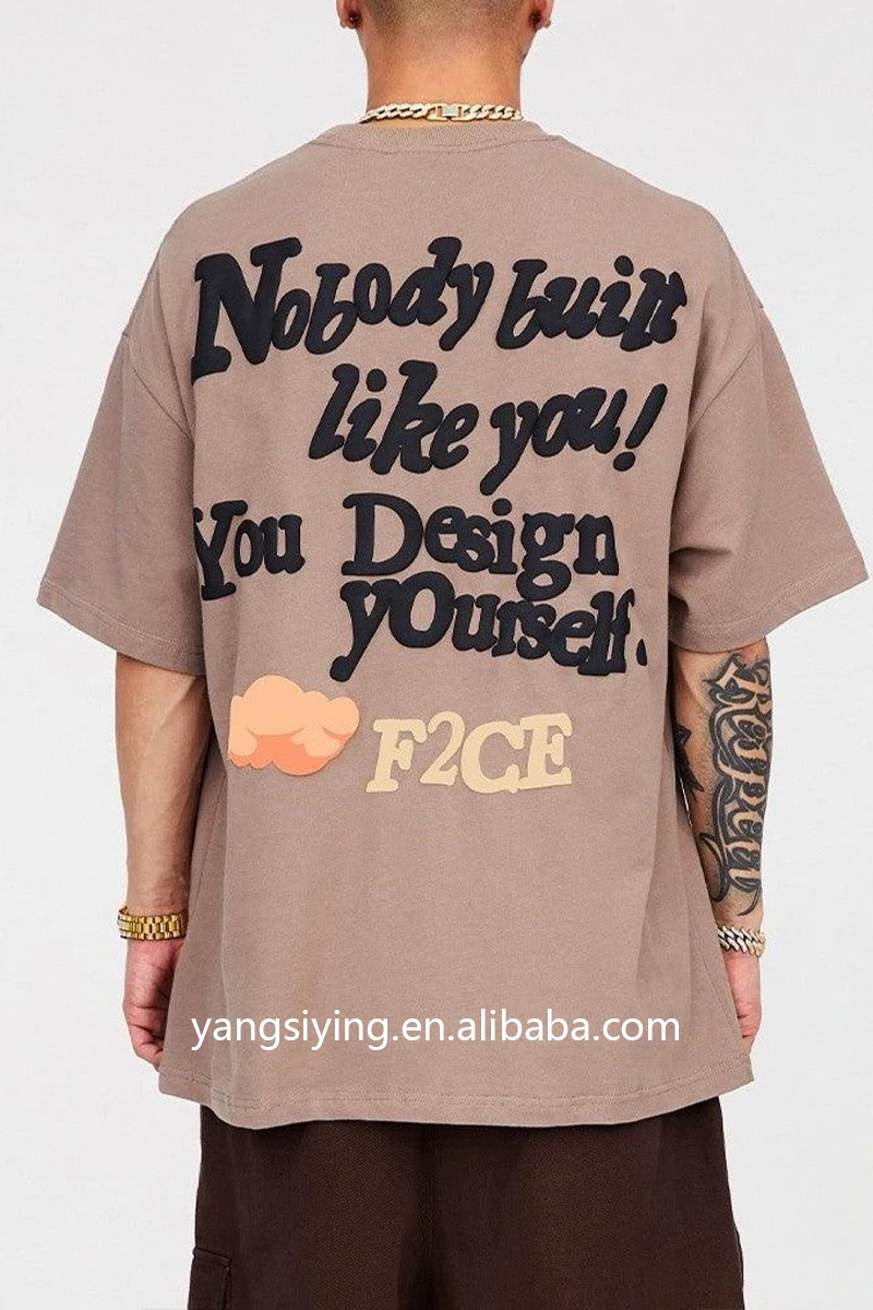 High Quality Custom Cropped T-Shirt Boxy 100% Cotton Oversized Heavyweight Drop Shoulder White T Shirt for Men Manufacturer