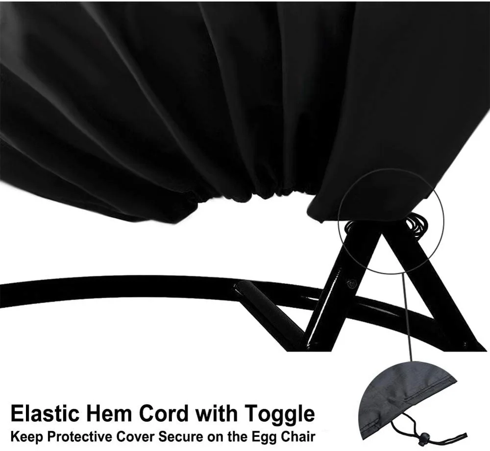 Устойчивая качественная садовая мебель, защита от УФ, водонепроницаемая ткань, Пыленепроницаемый Чехол для раскачивающегося стула для террасы