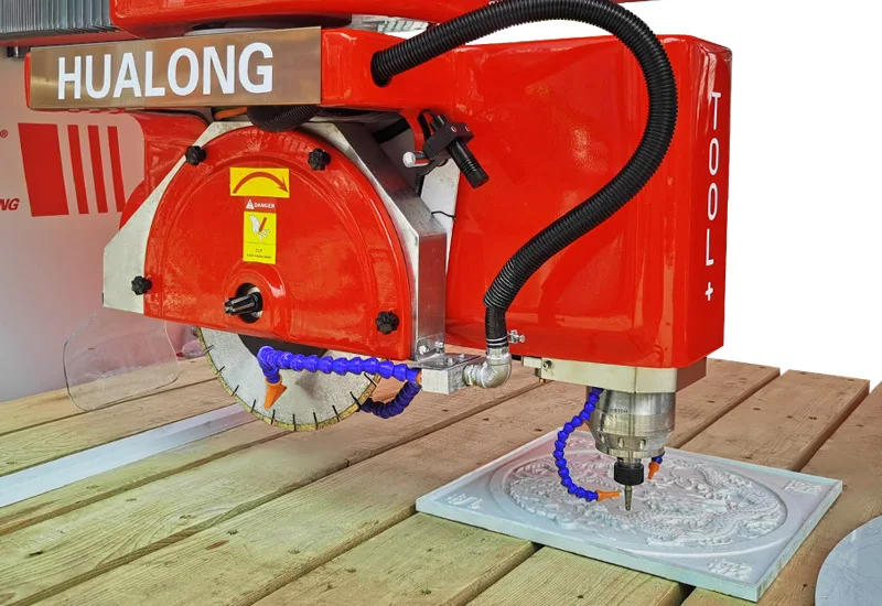 2024 Hualong  Machinery 5 axis cnc stone cutting machine stone hole cutting machine marble hole router