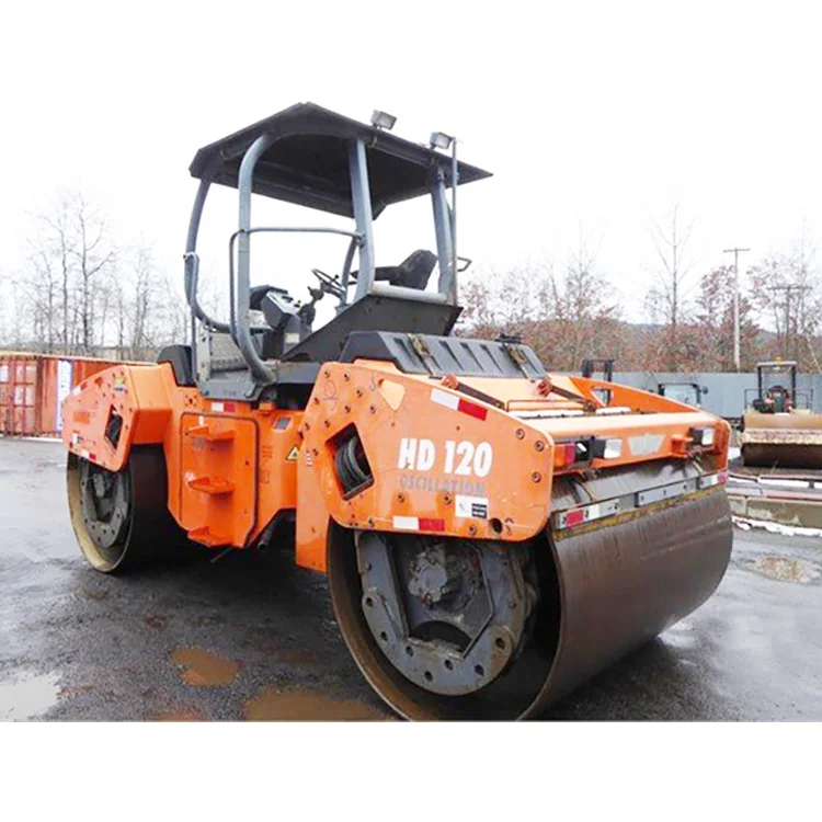 Used Road Roller HAMM 10 12 14 TON second hand HD120 Double Drum libratory Hydraulic Compactor for sale