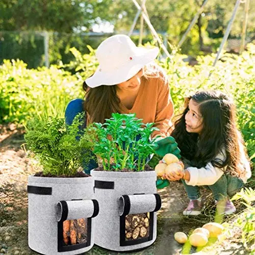 Factory  Wholesale Heavy Duty Felt grow bags for plants Potato
