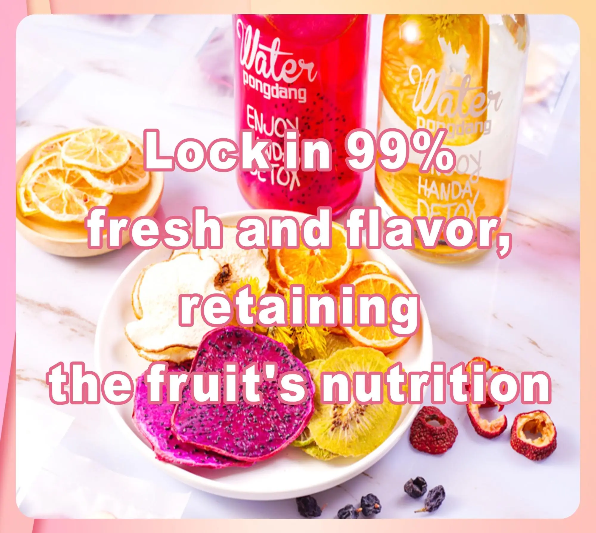 Handmade dry fruit tea high VC content flavor tea with the free bottle