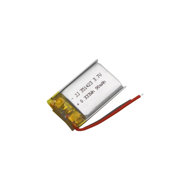 Lithium polymer battery 351423 90mAh 3.7V headset beauty instrument electric toy lithium battery