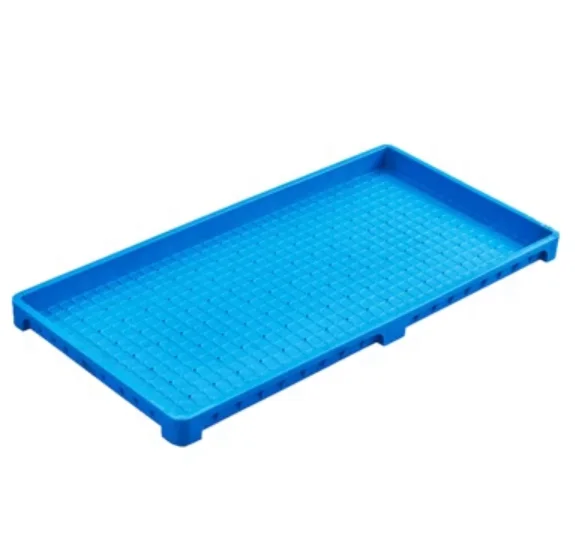 Stackable 300x600mm ABS hydroponic fodder growing tray Plastic Paddy Nursery Planting Rice seed germination tray